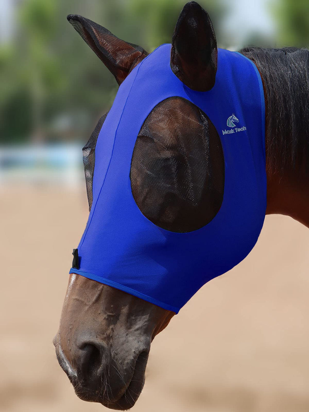 Mask-Tech cheval - protection contre les rayons ultraviolets et confort prolongé.