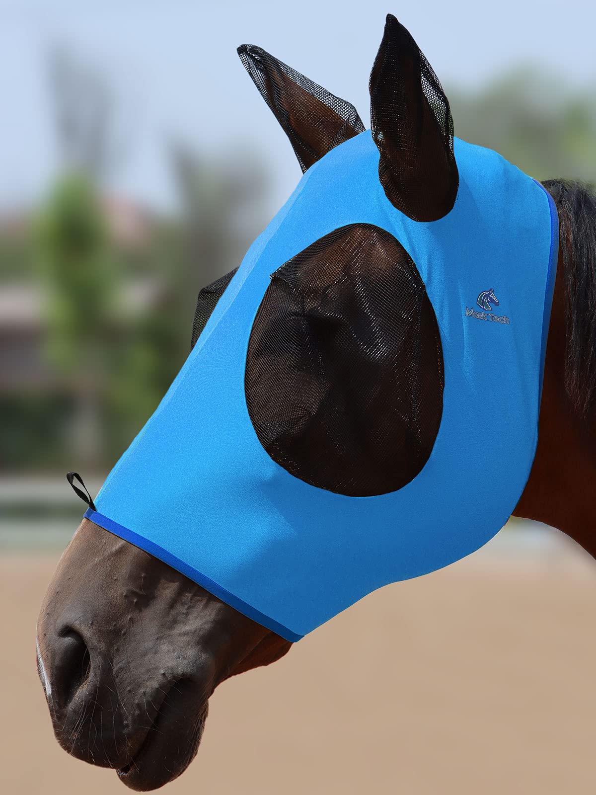 Masque cheval Mask-Tech conçu pour une utilisation quotidienne sous supervision.