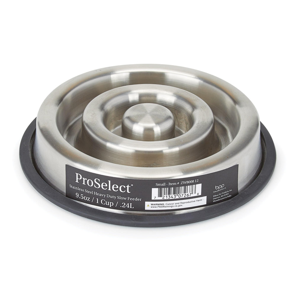 Master Grooming Tools ProSelect bol lent chien, favorise une alimentation plus lente et maîtrisée.