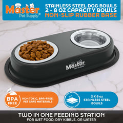 Base-elevee-pour-chiens-et-chats: posture confortable lors des repas.