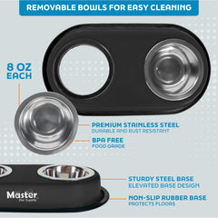 Bols-amovibles-acier-inox: nettoyage facile et durabilité pour repas quotidiens.