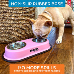 Ensemble adapté pour chiens et chats, couleur rose néon.