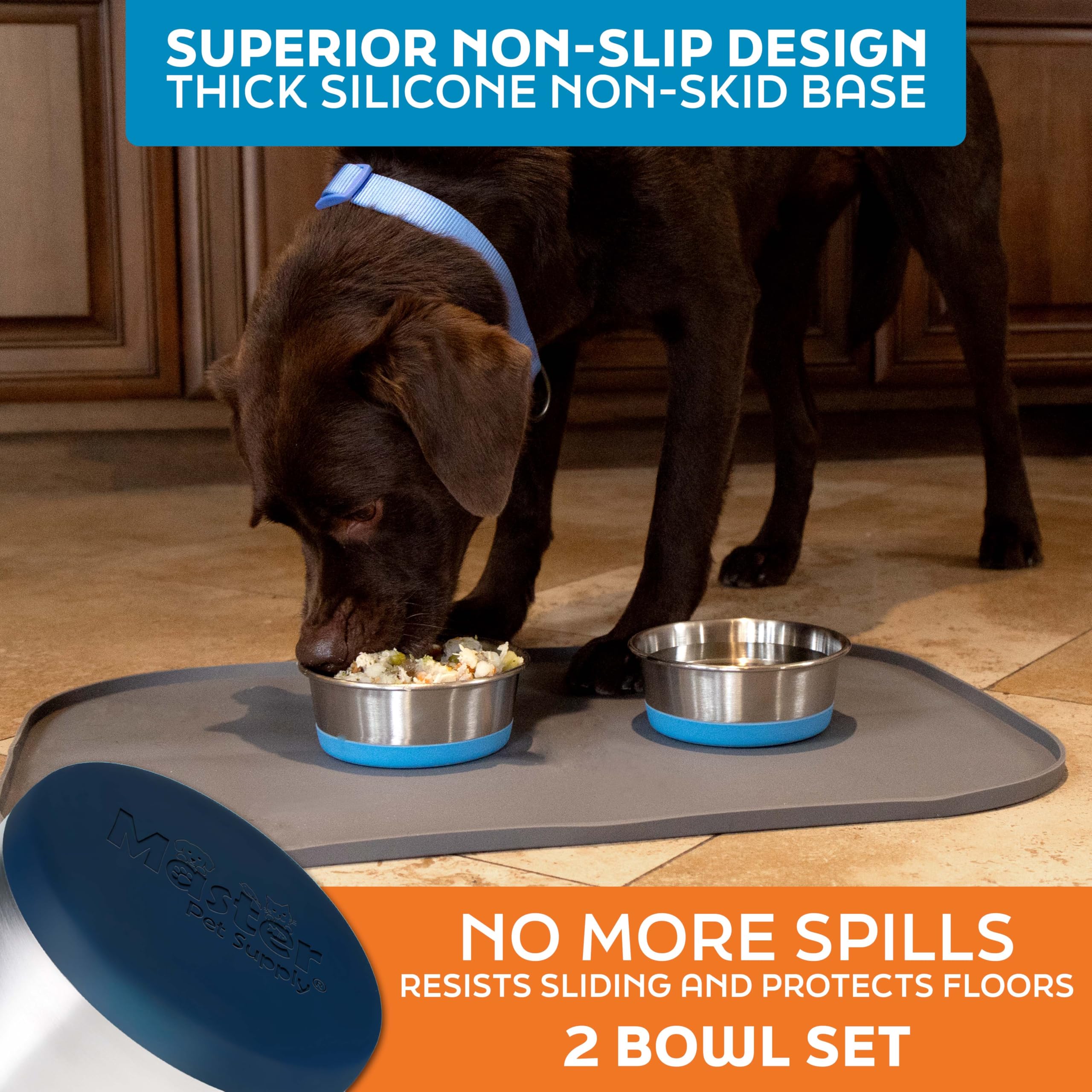 Utilisation intérieur-exterieur Master Pet Supply, bol polyvalent pour nourriture et eau.