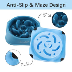 Bol anti-ballonnement MateeyLife en plastique sûr pour chiens gourmands.
