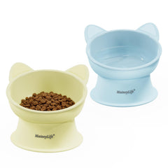 Bol MateeyLife élevé pour chats, posture confortable et ingestion naturelle.