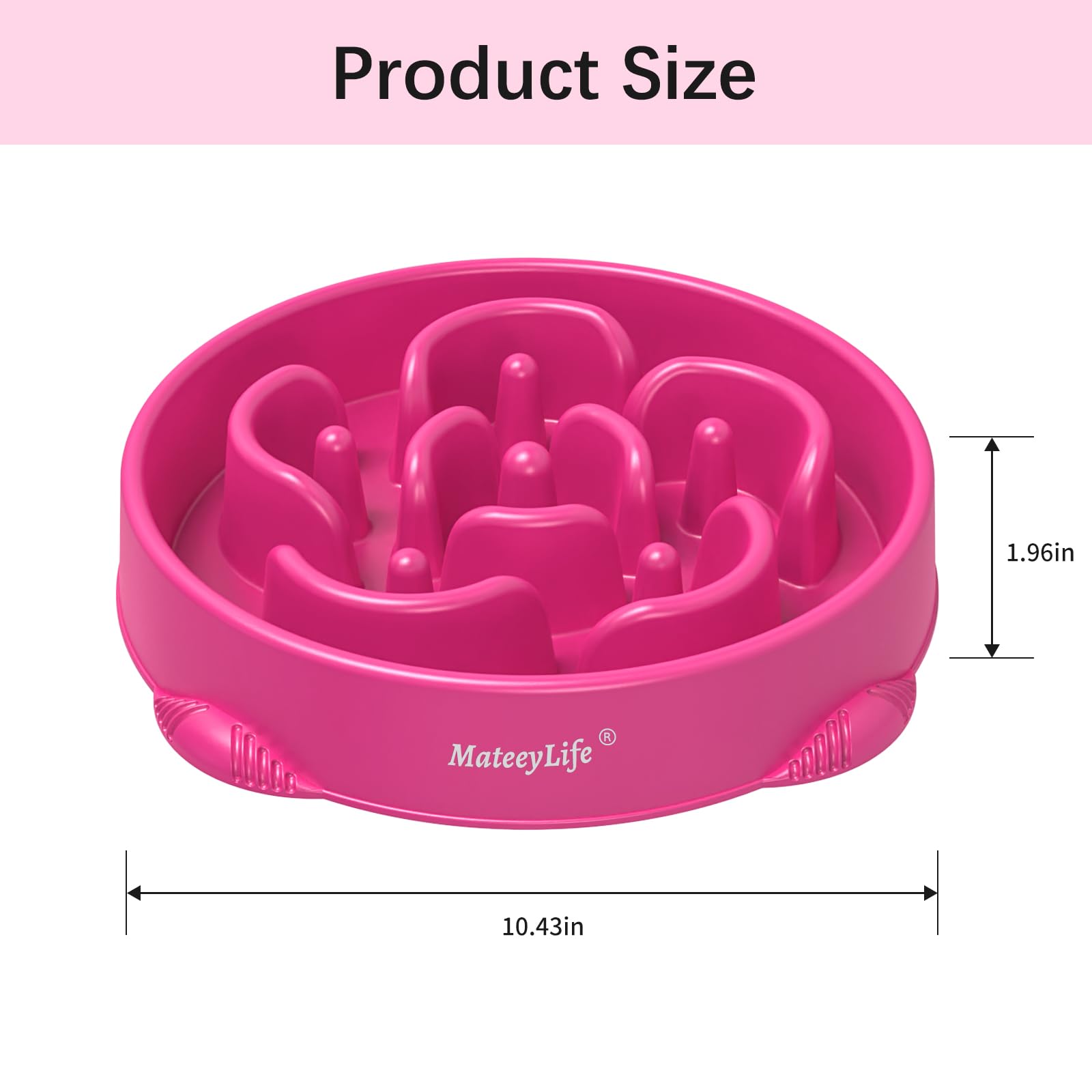 MateeyLife design labyrinthe, bol d'alimentation, stimule l'activité pendant le repas.