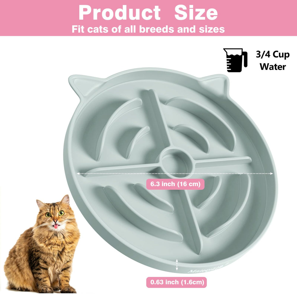 MateeyLife bol chat diamètre 16 cm, taille adaptée.