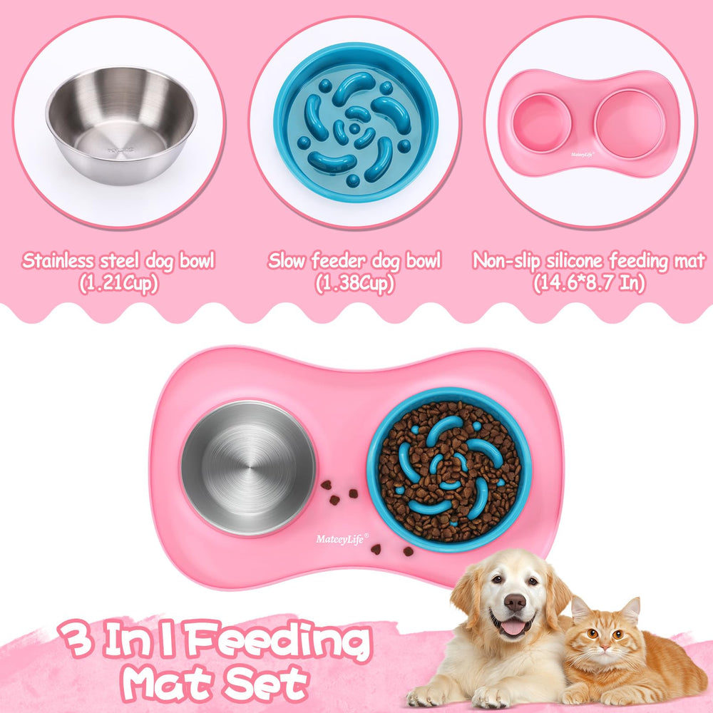 MateeyLife dimensions et capacités du set pour petits à moyens chiens et chats