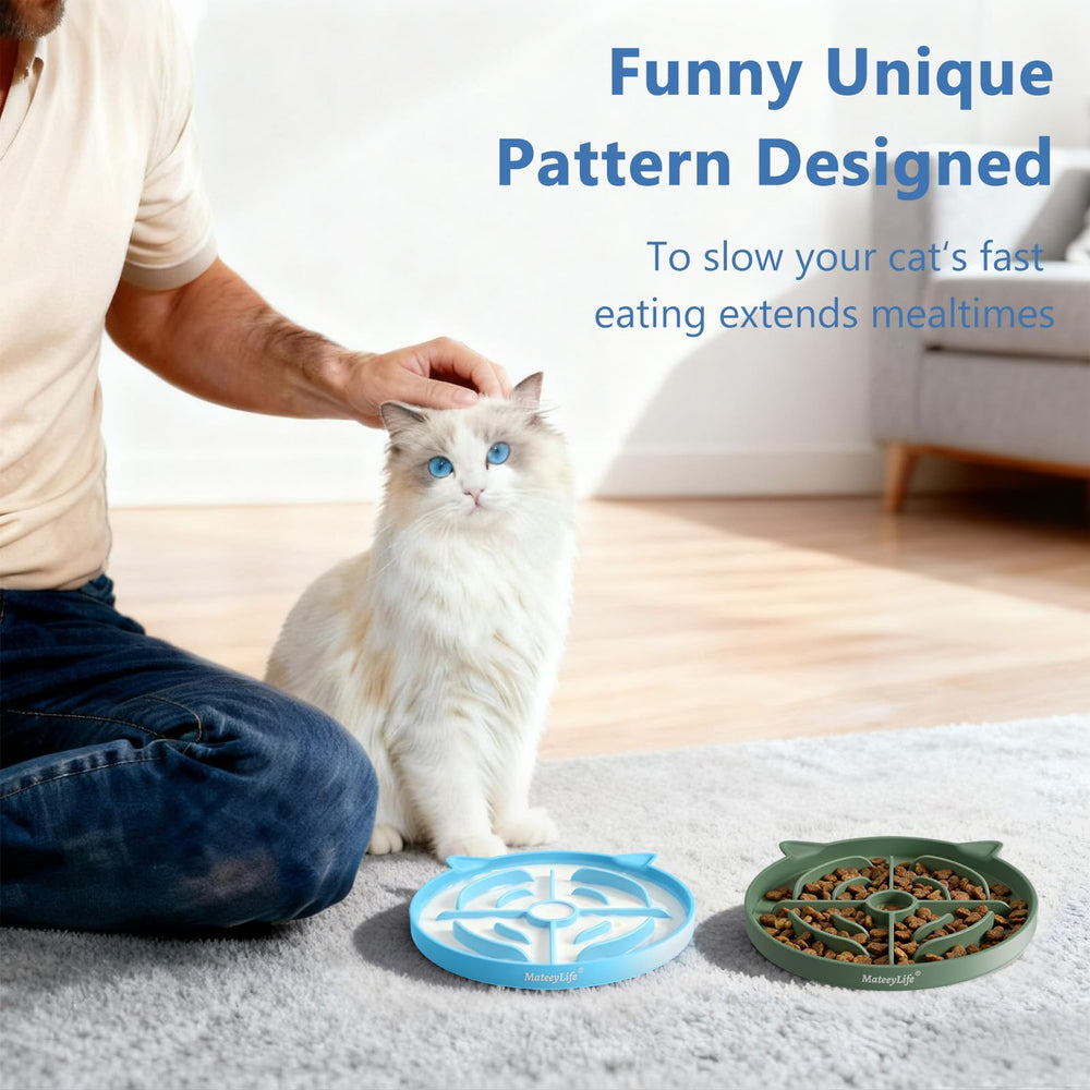 Ensemble de 2 bols MateeyLife, pratique et durable pour chats.