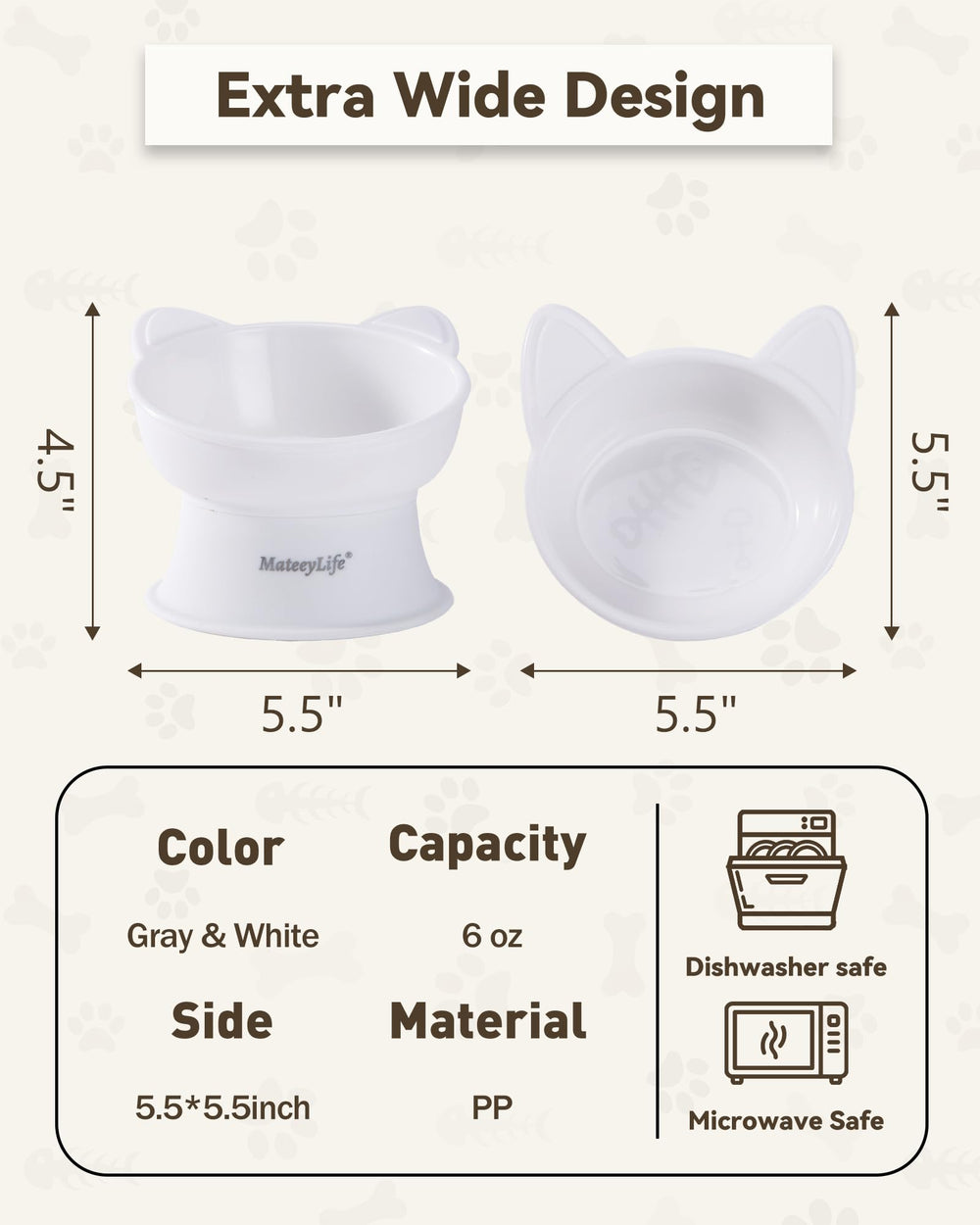 MateeyLife facilité nettoyage, compatible lave-vaisselle.