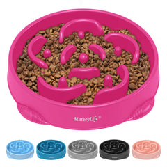 MateeyLife bol ralentisseur puzzle, grand bol, ralenti l'alimentation trop rapide.