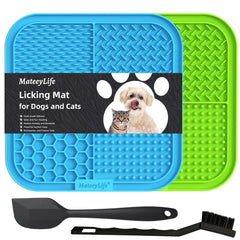 MateeyLife tapis de léchage pour gros chien et chat, aide à calmer pendant le toilettage.