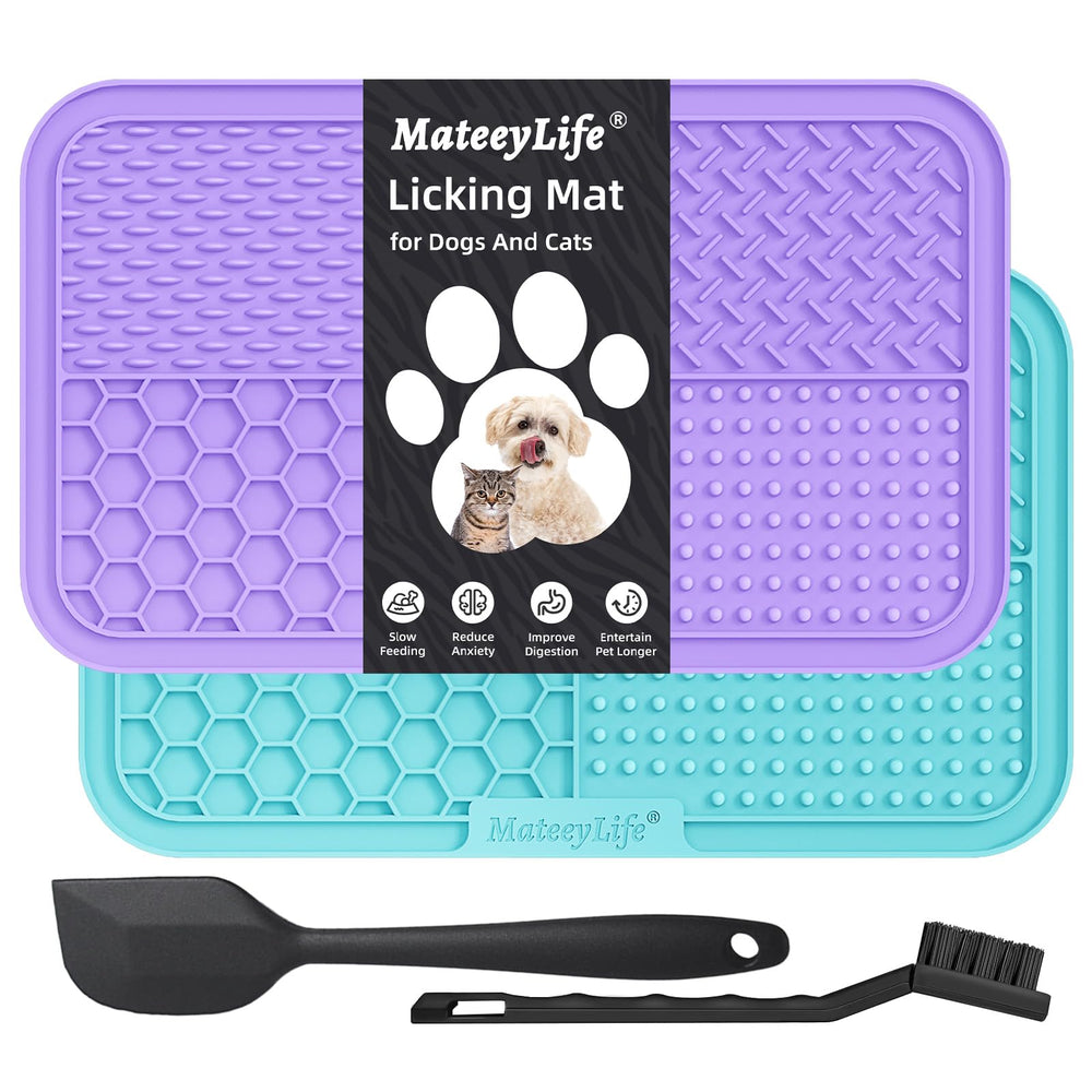 MateeyLife tapis-lechage grand avec ventouses, favorise alimentation lente et sécurité.