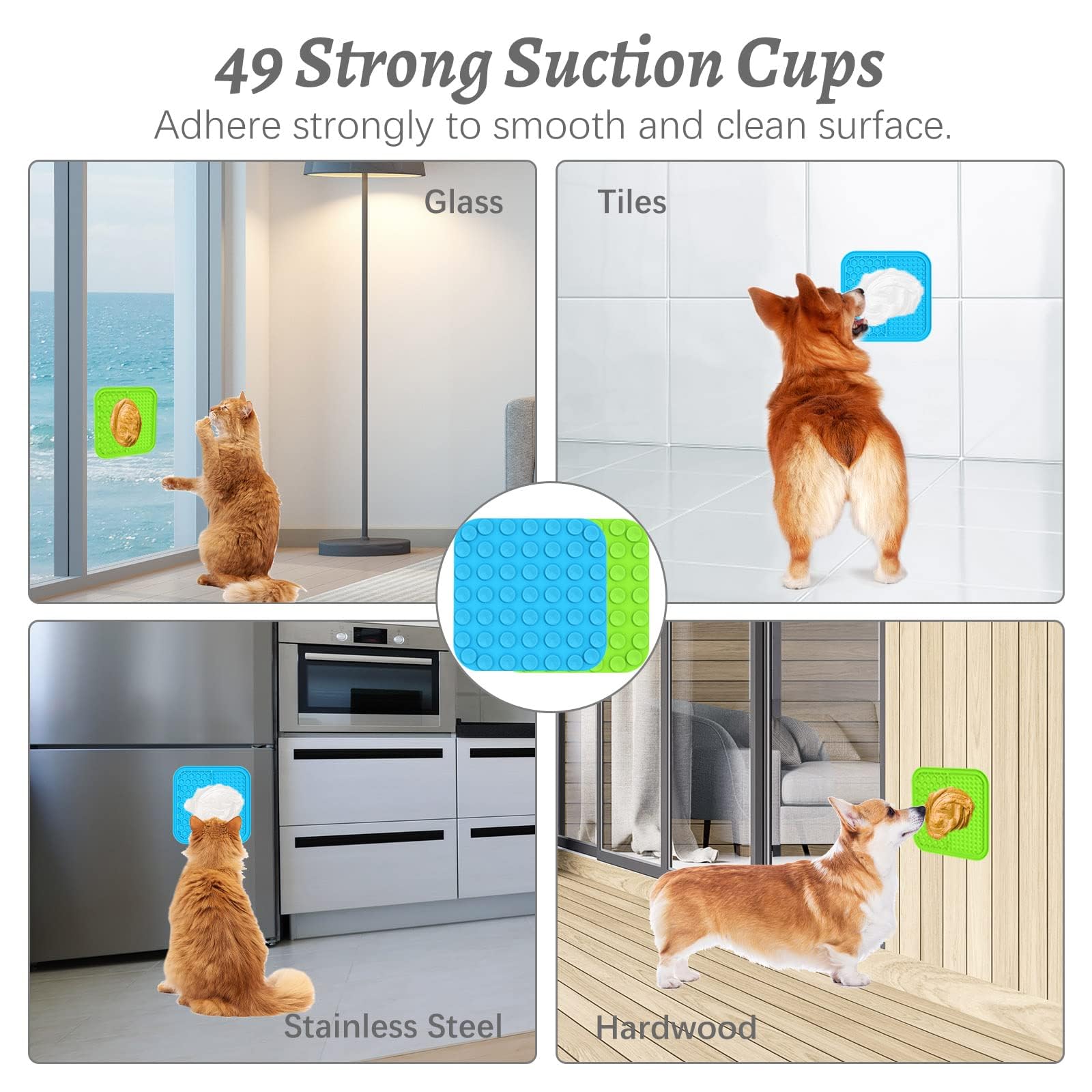 Silicone alimentaire sûr, tapis lèche MateeyLife lavable au lave-vaisselle.