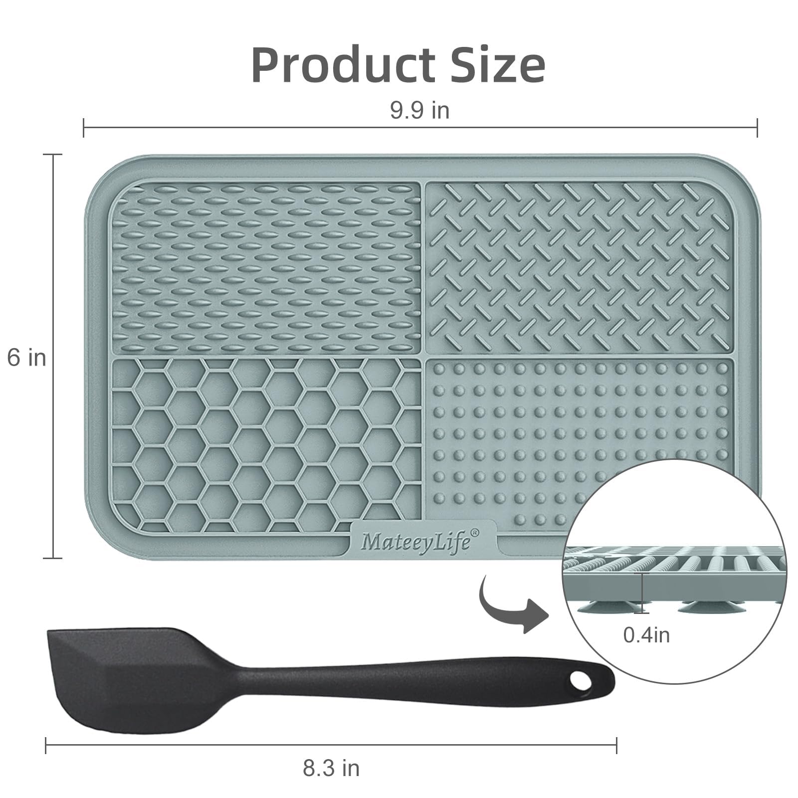 MateeyLife tapis de léchage pour chat, lutte contre l’ennui et stimule le léchage.