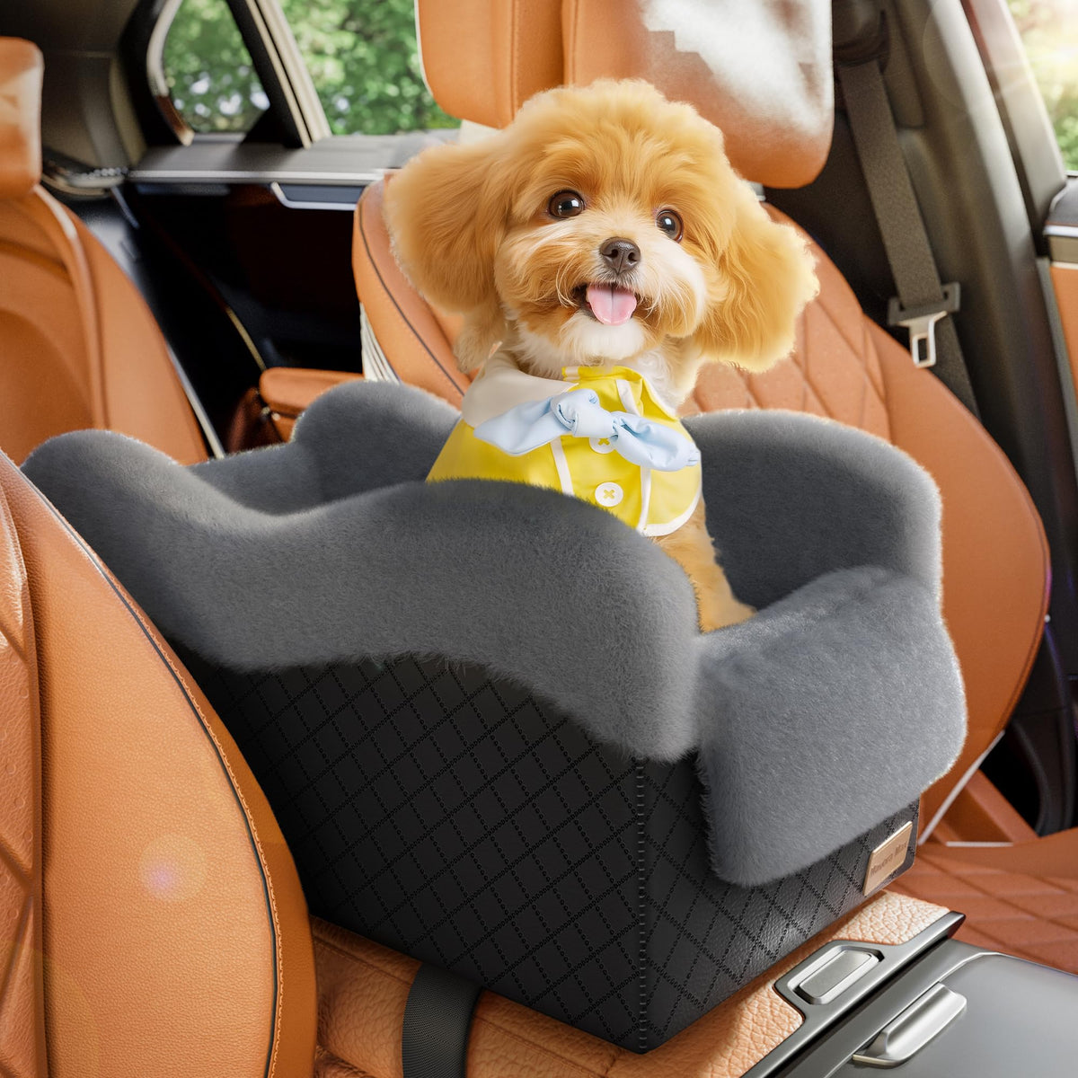 Siège mavora-max pour chien sur voiture, confort immédiat pendant le trajet