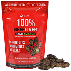 Max and Neo – sachet foie boeuf seche, friandise simple pour chien.