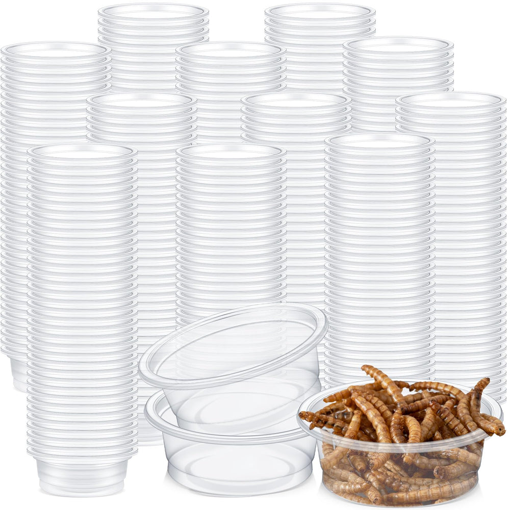 Maxcheck tasses gecko 0,5 oz transparentes pour portions faciles.