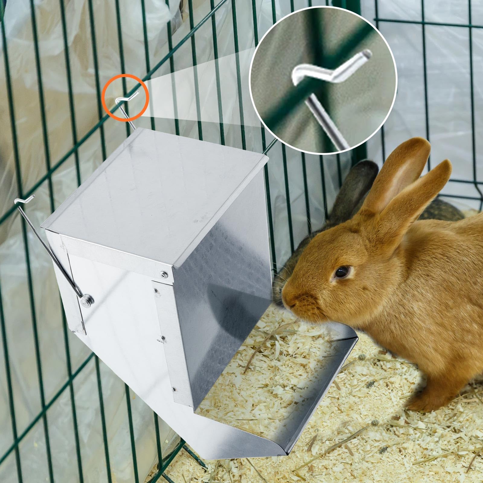 Maxcheck distributeur d'alimentation durable pour cages, usage quotidien