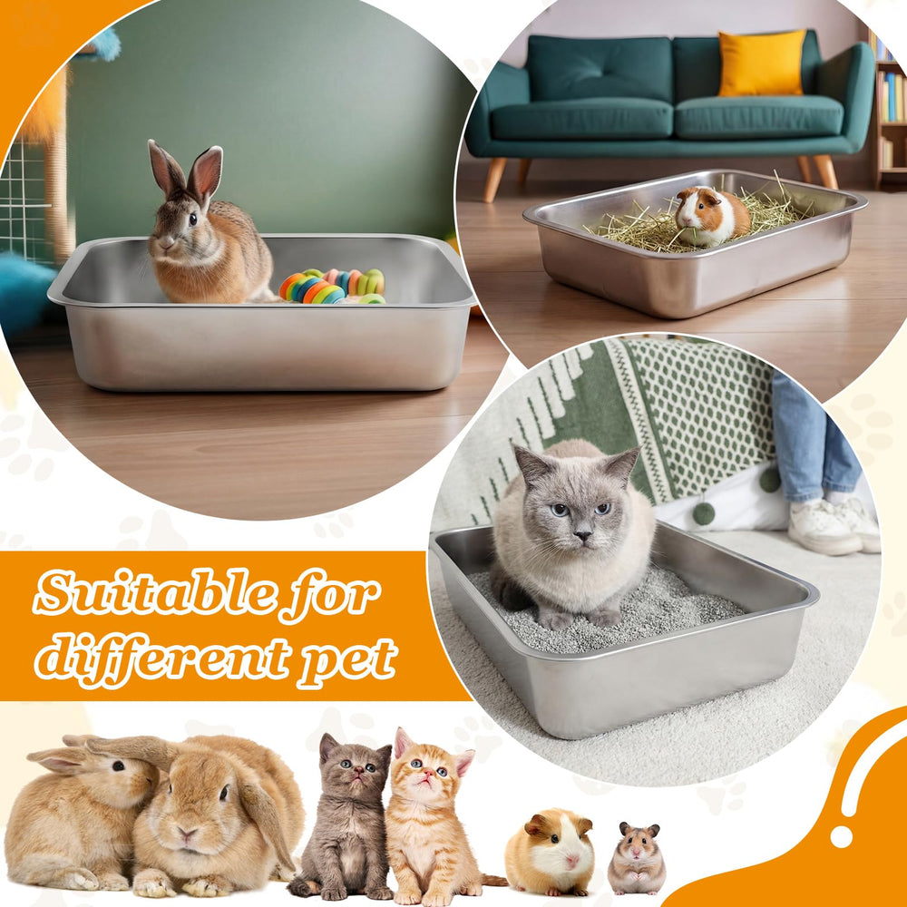 Maxcheck litiere acier inox hygiène durable: matériau sûr et hygiénique pour votre animal.
