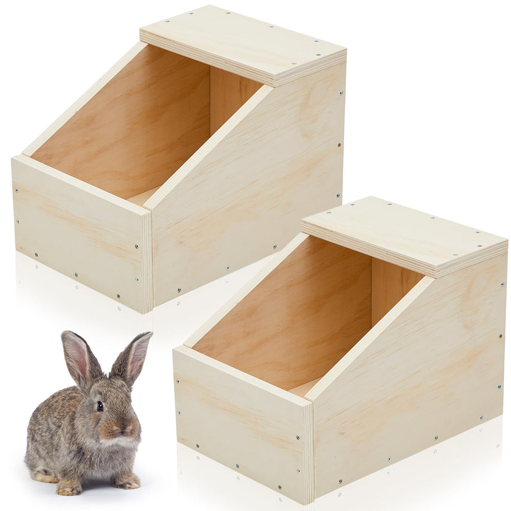 Maxcheck nid bois lapin 16x11 offre espace de nidification confortable