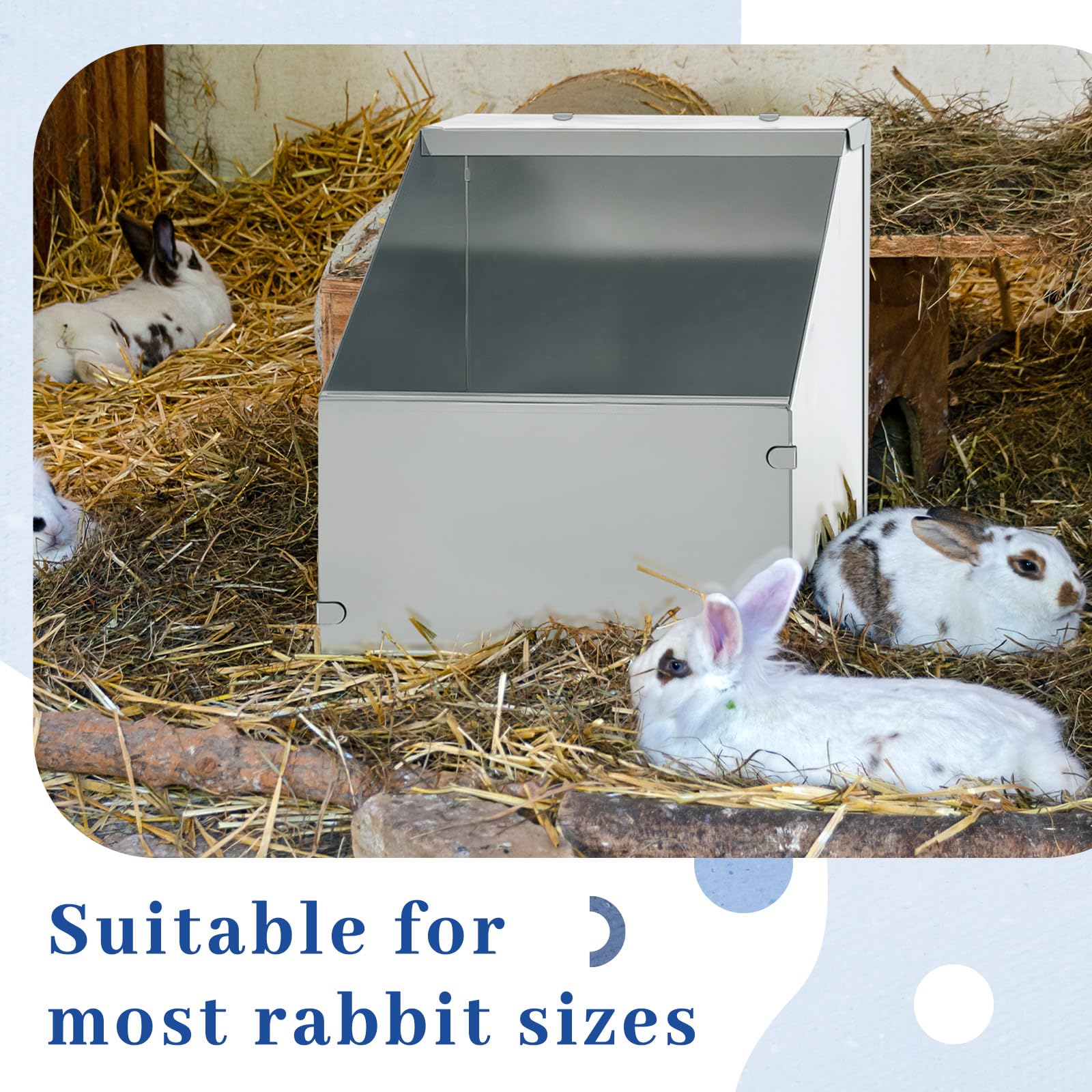 Maxcheck nid robuste résistant aux intempéries: adapté pour lapins hamsters cochons d'Inde.