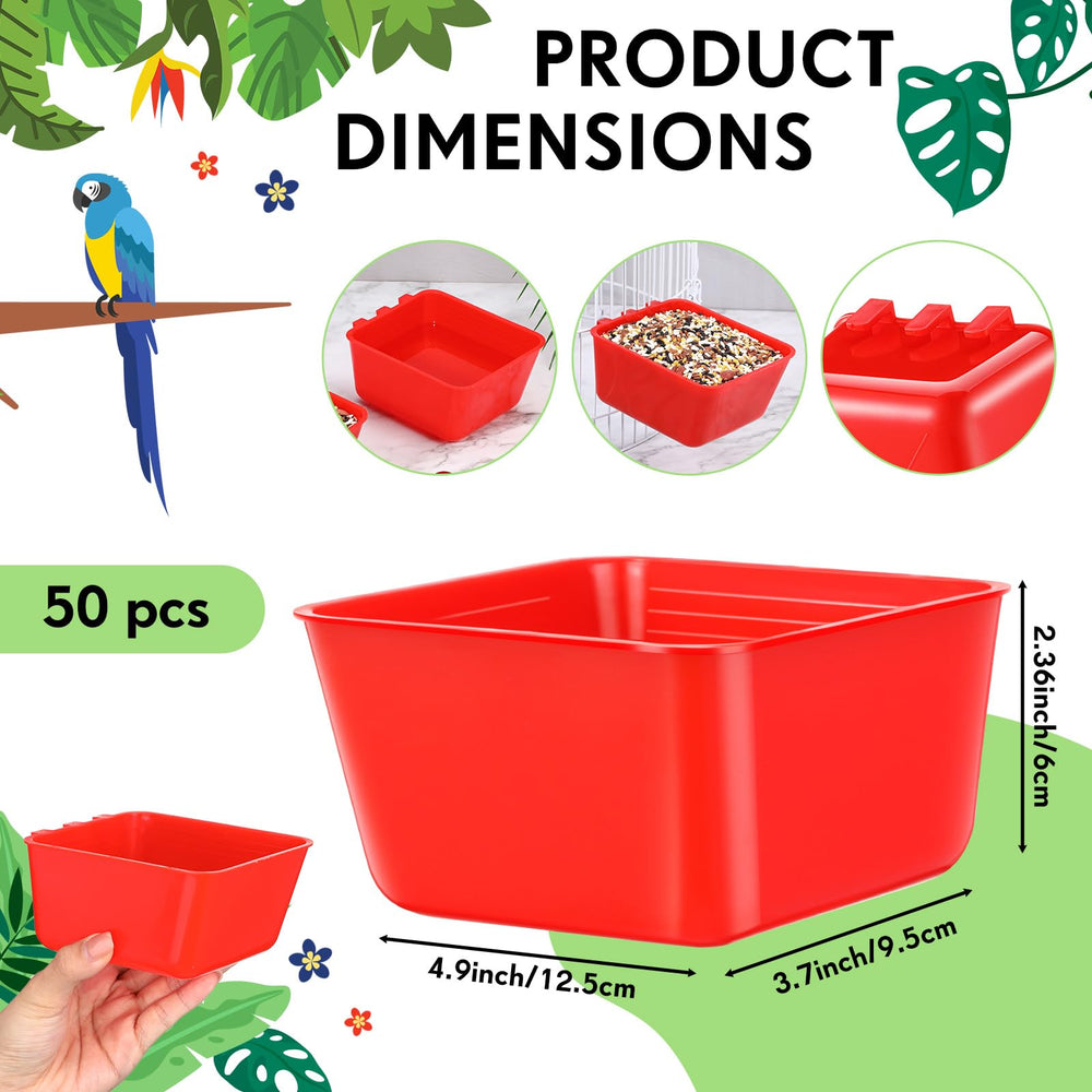 Maxdot abreuvoir cage rouge adapté pour poules et oiseaux grâce à sa grande capacité