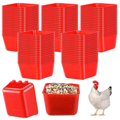 Maxdot gobelet cage oiseaux rouge, capacité 16 onces pour moins de remplissages
