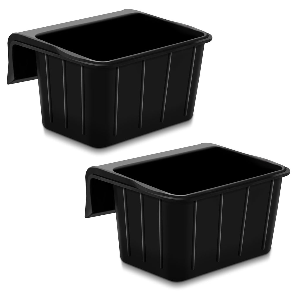 Maxdot nourrisseur sur clôture en caoutchouc, 17 qt, montage pratique facilite l'alimentation