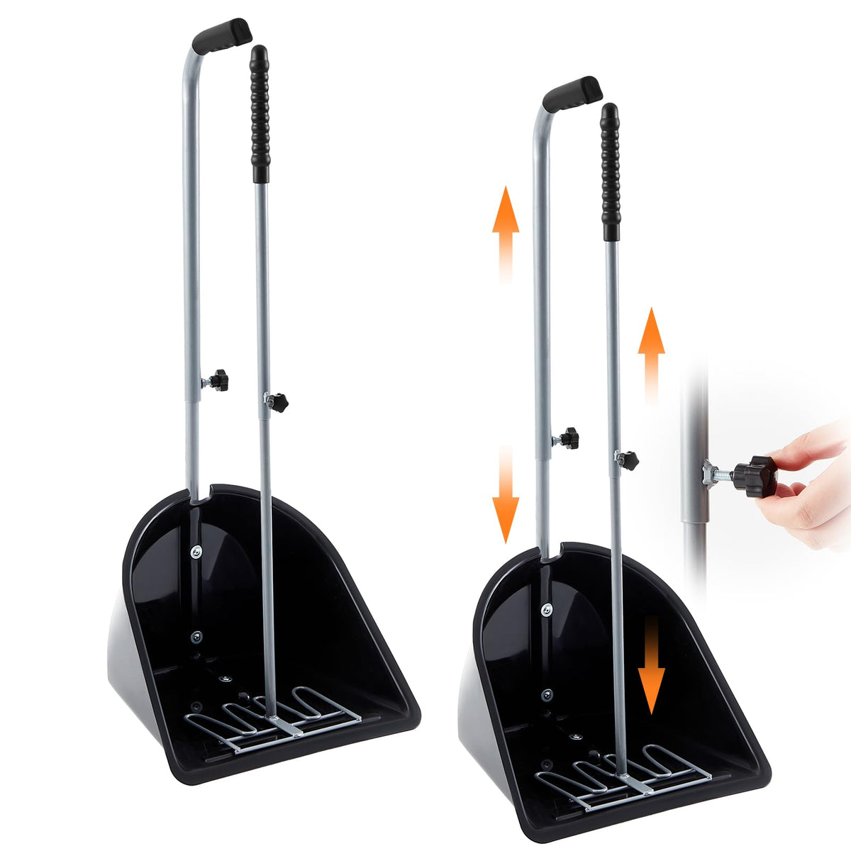 Maxdot pelle à fumier réglable, pratique pour écuries et chenils.