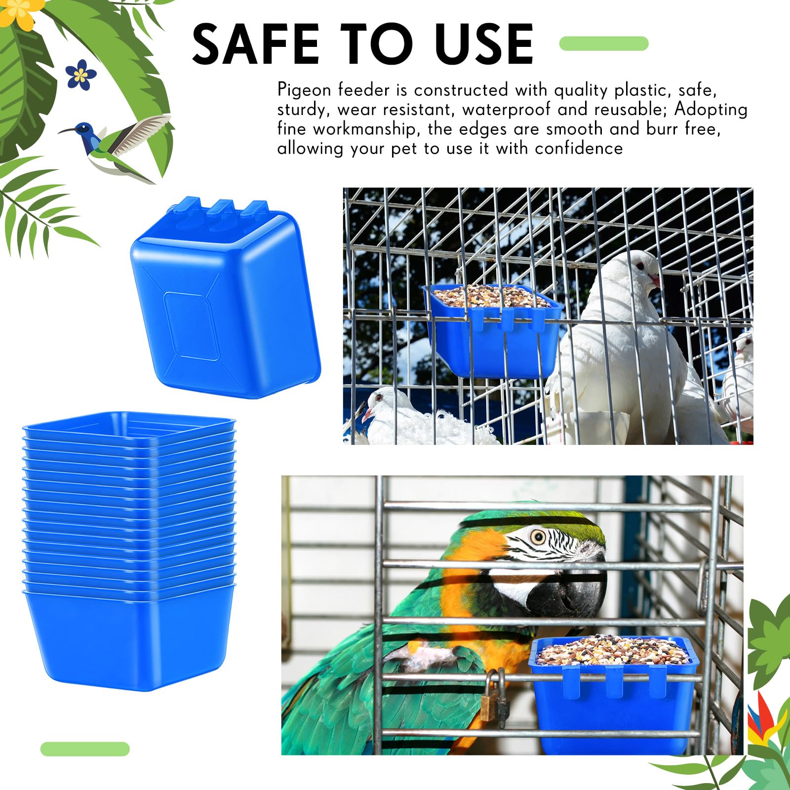 Maxdot plastique durable gobelet poules: matériau sûr et résistant.