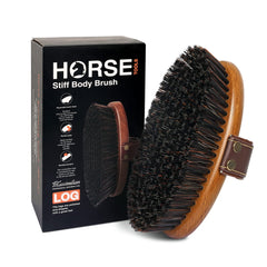 MAXIMILIAN : brosse équine rigide artisanale pour un nettoyage efficace du pelage.