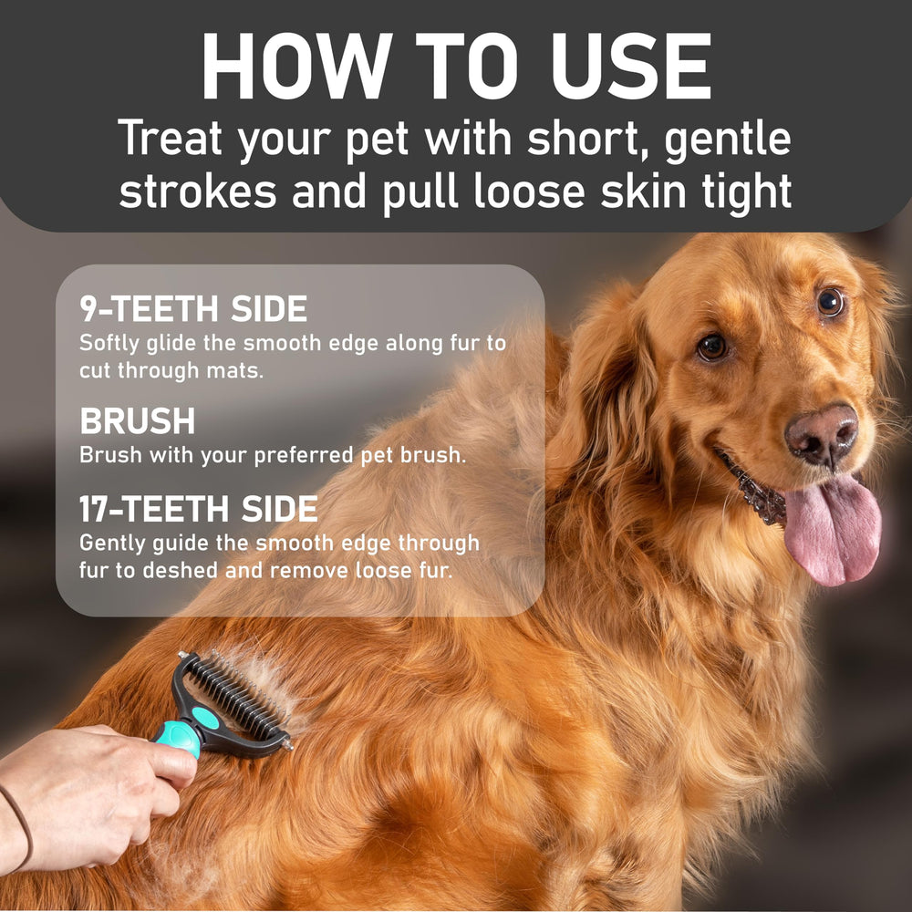 Utilisation sur chiens et chats pour démêler et réduire les nœuds.