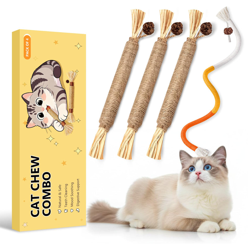 MAXTOOA baton-silvervine-interieur: stimule l’attention du chat et favorise le jeu actif.