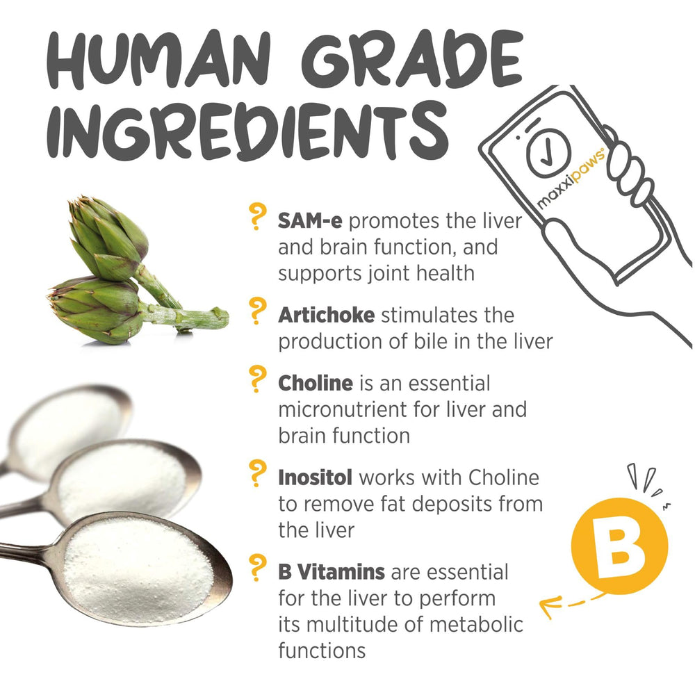 Choline et inositol, maxxipaws maxxisame, aidant les dépôts lipidiques.