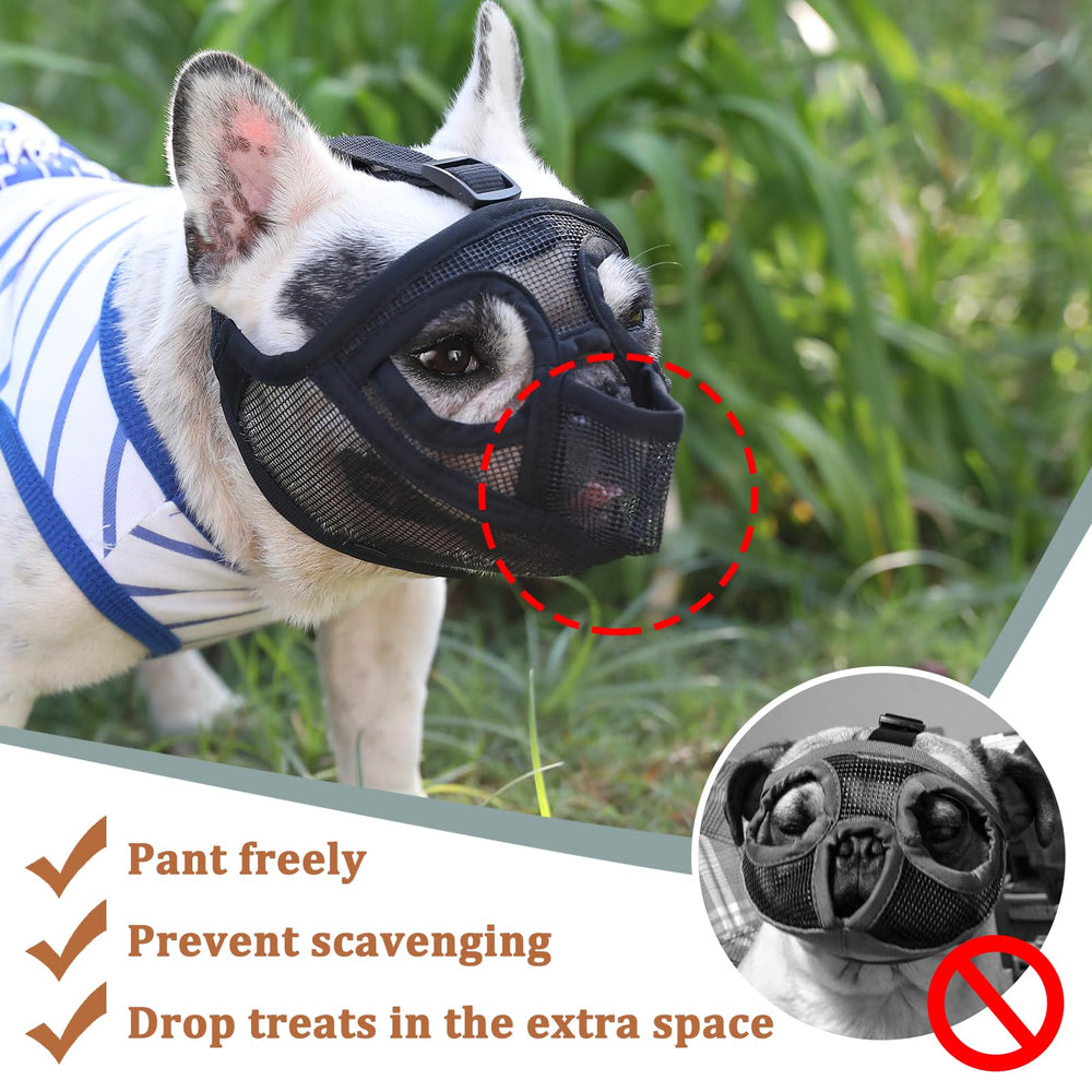 Mayerzon masque chien mesh respirant pour rester au frais