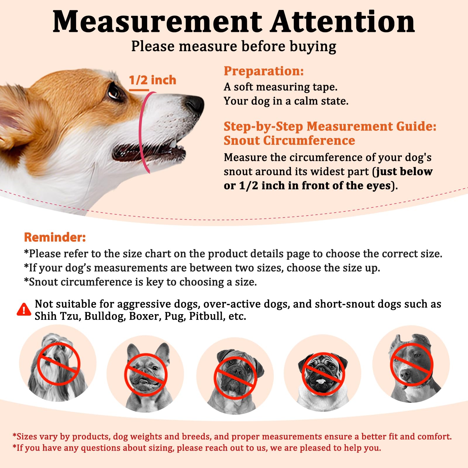 Mayerzon : masque chien pliable et léger pour le rangement.