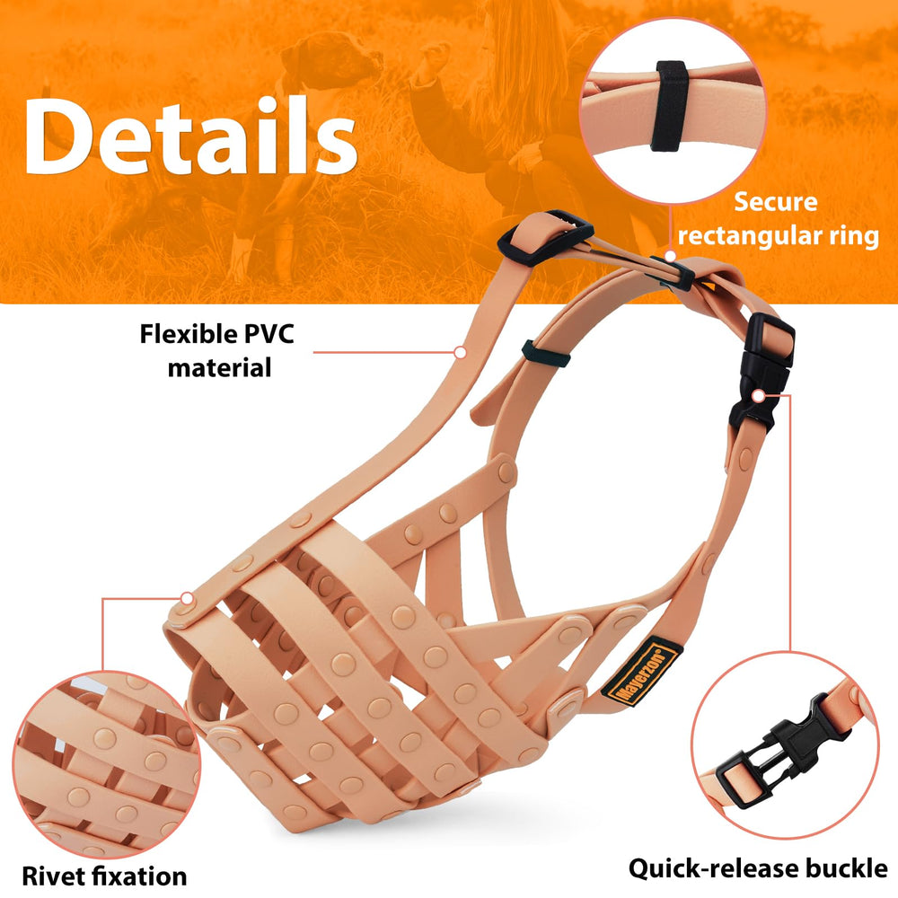 Mayerzon museau-chien design panier respirant pour respiration libre.