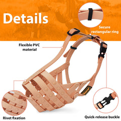 Mayerzon museau-chien design panier respirant pour respiration libre.
