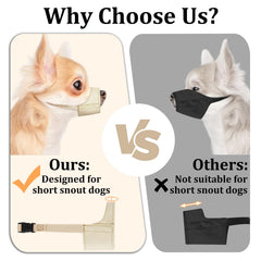 Mayerzon museau pour chien nez court, facilite les interactions sociales.