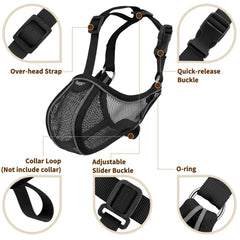 Sangle réglable Mayerzon pour un ajustement sûr pendant promenades et entraînements.