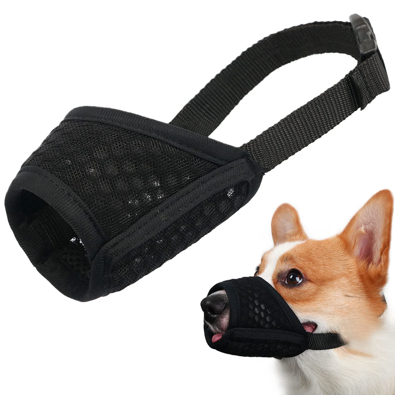 Mayerzon Muzzle avec maille 3D, respiration optimale lors des sorties.