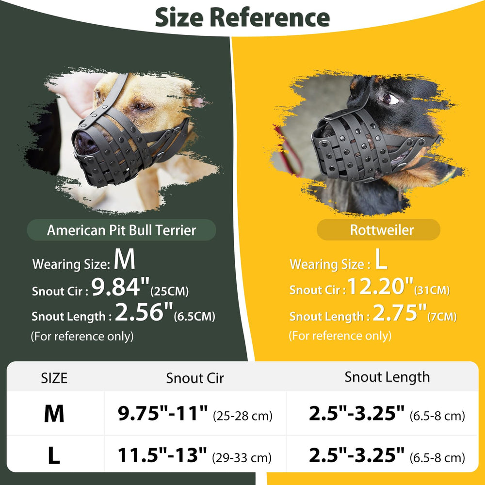 Mayerzon Muzzle Anti-Bite Panier, prévient morsures et comportements indésirables.