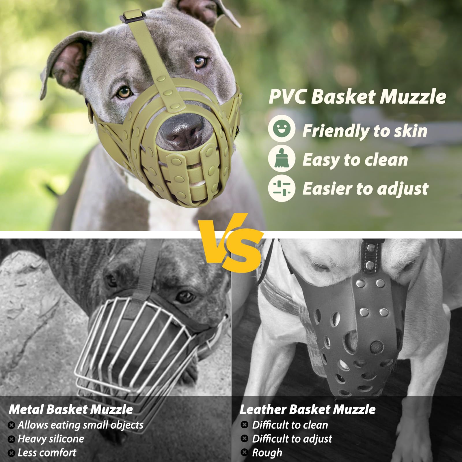Mayerzon Muzzle Respiration Libre, autorise panting et hydratation en déplacement.