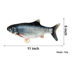 Mayhow poisson-jouet chat 3d-impression-realiste: aspect réaliste capte l’attention du félin