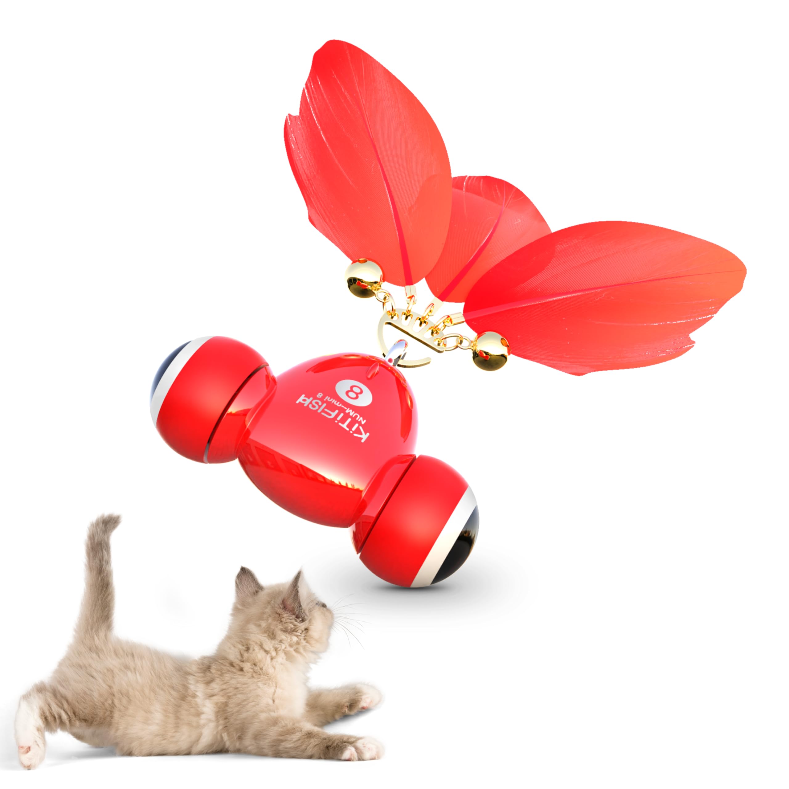 MayMaw KiTiFISH: jouet-chat interactif poisson doré en mouvement pour stimulation et jeu