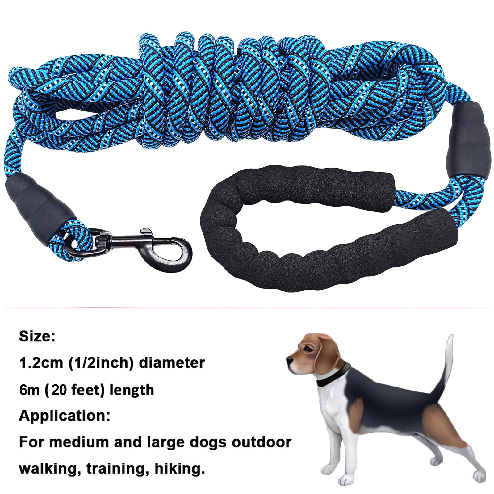 MayPaw laisse-chien manche rembourrée, confort accru pendant les promenades longues.