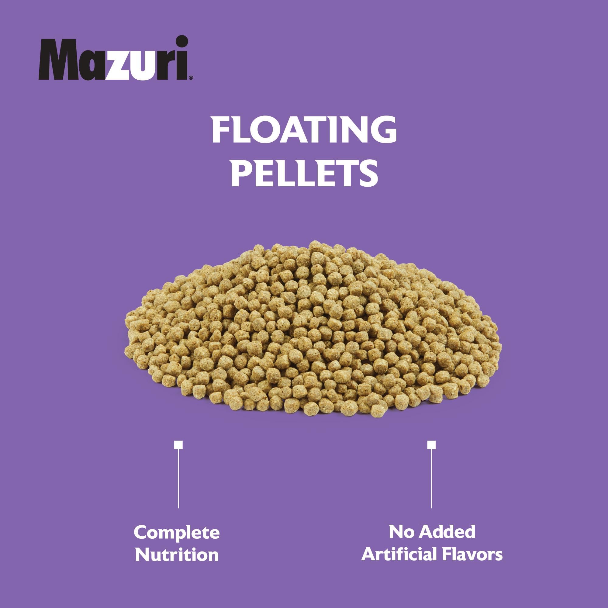 Mazuri Koi Platinum: emballage pratique et alimentation facile.