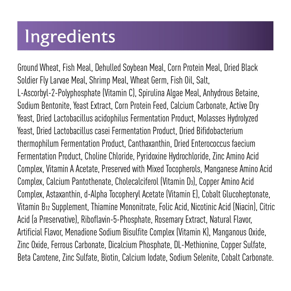Mazuri Koi Premium Food Small protéines durables et ingrédients responsables, pour une nutrition éthique