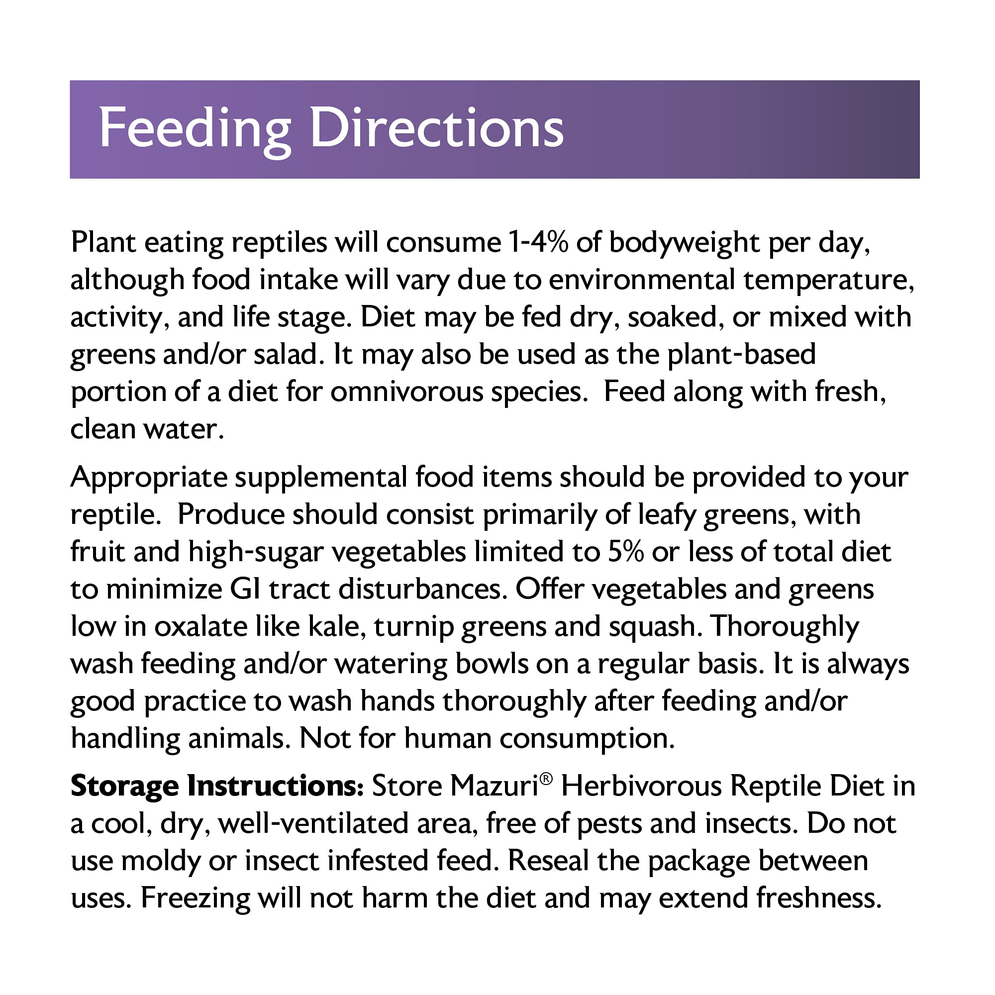 Mazuri Nourriture Reptiles Herbivores: alimentation quotidienne complète pour iguanes adultes et dragons barbus.
